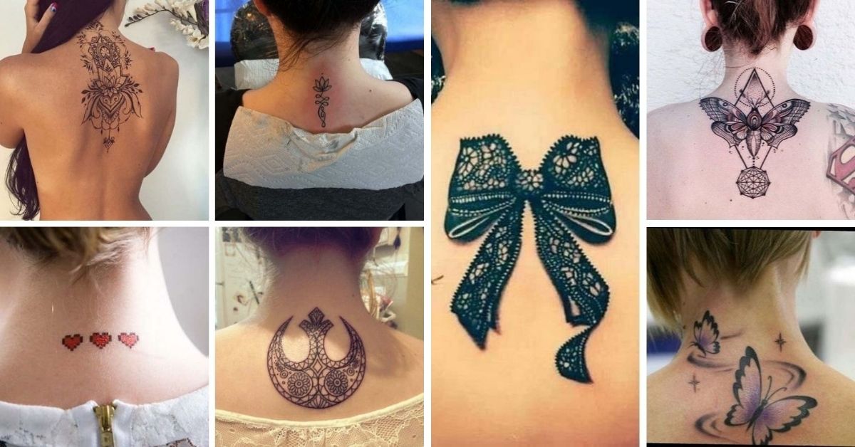 Script Back of Neck Tattoos for Females - wide 1