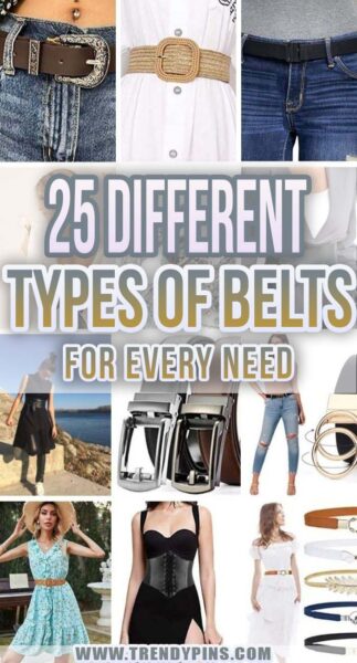 25 Different Types Of Belts For Every Need | Trendy Pins
