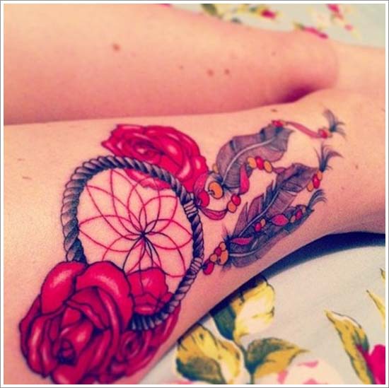 Amazing Thigh Dream Catcher Tattoo #trendypins