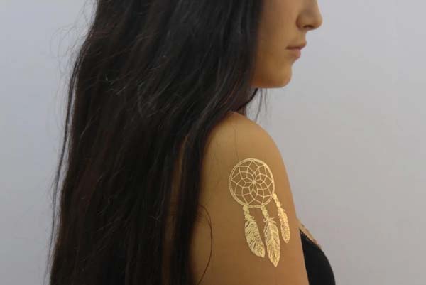 Dreamcatcher Metallic Tattoo