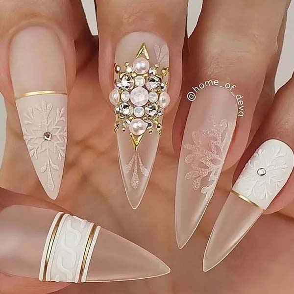 18. Elegant Stilleto Nail #acrylicnails #beauty #trendypins