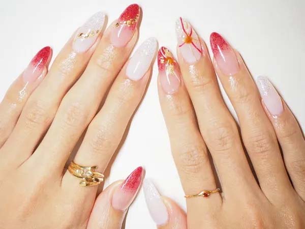 39. Waterred Tip Nail Design #acrylicnails #beauty #trendypins