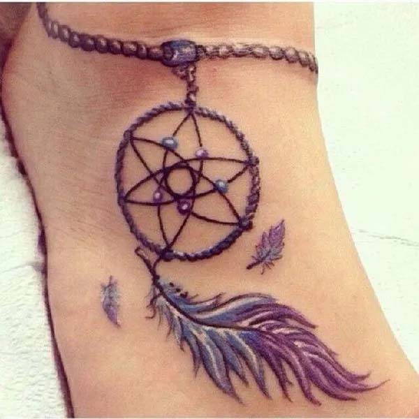 Ankle Dream Catcher Tattoo #tattoo #dreamcatcher #trendypins