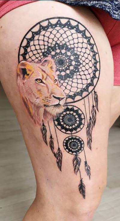 Tiger Eagle  Bear Leg  Full leg tattoos Animal sleeve tattoo Best leg  tattoos