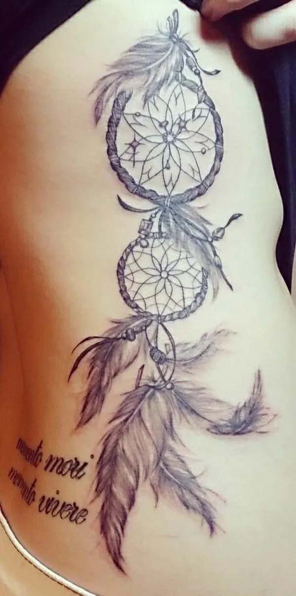 Side Back Dreamcatcher Tattoos #tattoo #dreamcatcher #trendypins