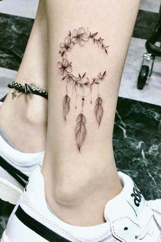 moon dream catcher tattoo 17 #trendypins