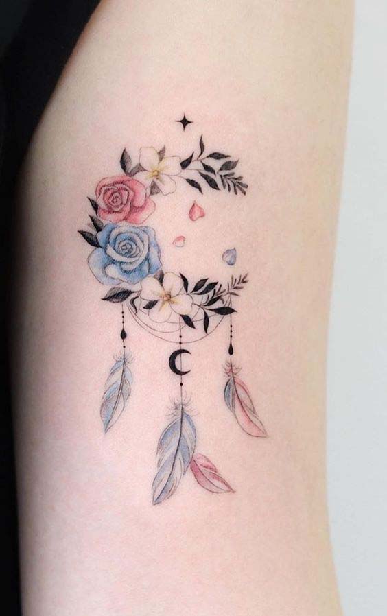 moon dream catcher tattoo 18 #trendypins