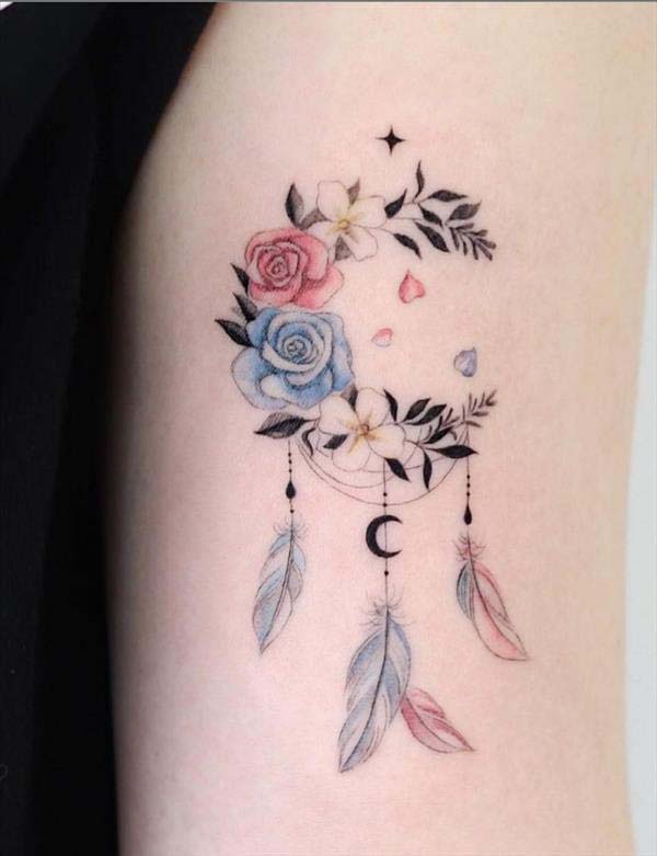 moon dream catcher tattoo 6 #trendypins