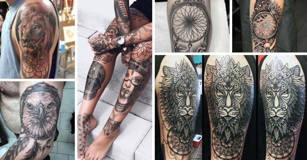 Dream Catcher Sleeve Tattoo