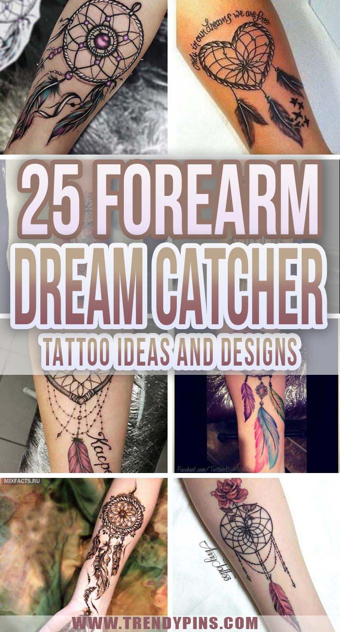 25 Dream Catcher Forearm Tattoo Ideas and Designs #trendypins