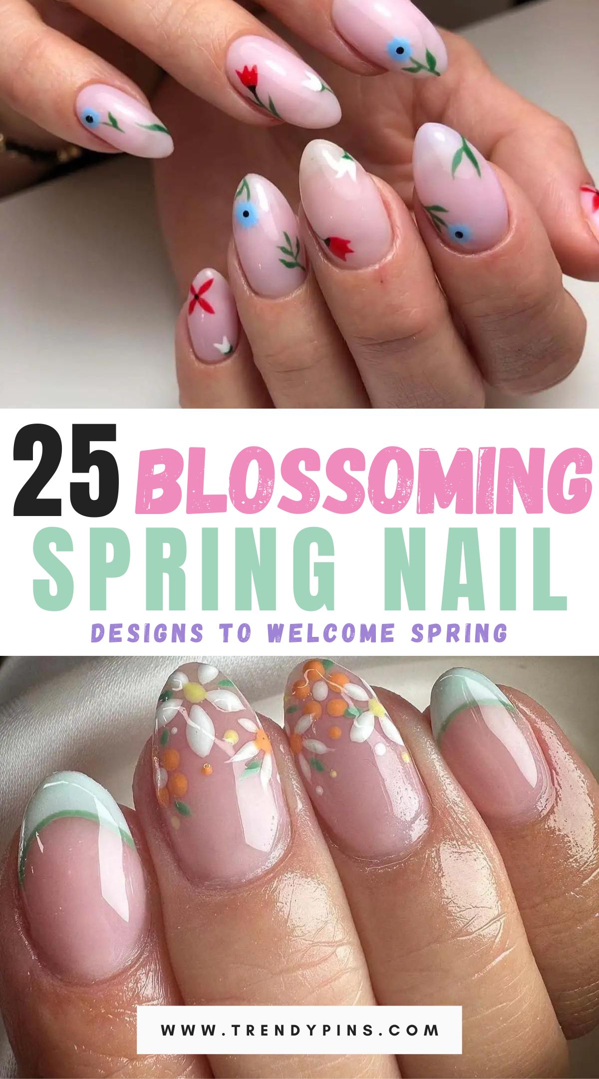 Best Floral Spring Nail Designs