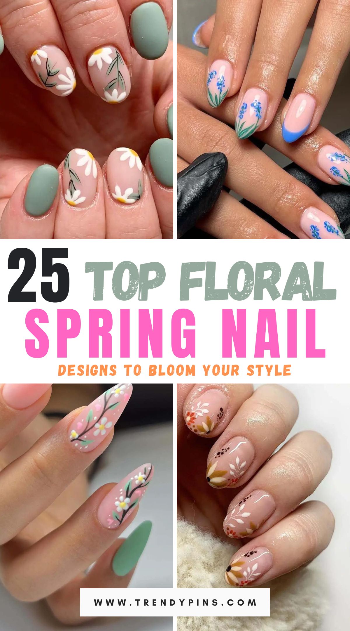 Blossom your look with 25 fresh and floral spring nail designs. Embrace the beauty of the season with these delightful and inspiring nail art ideas that will add a touch of spring to your style.
