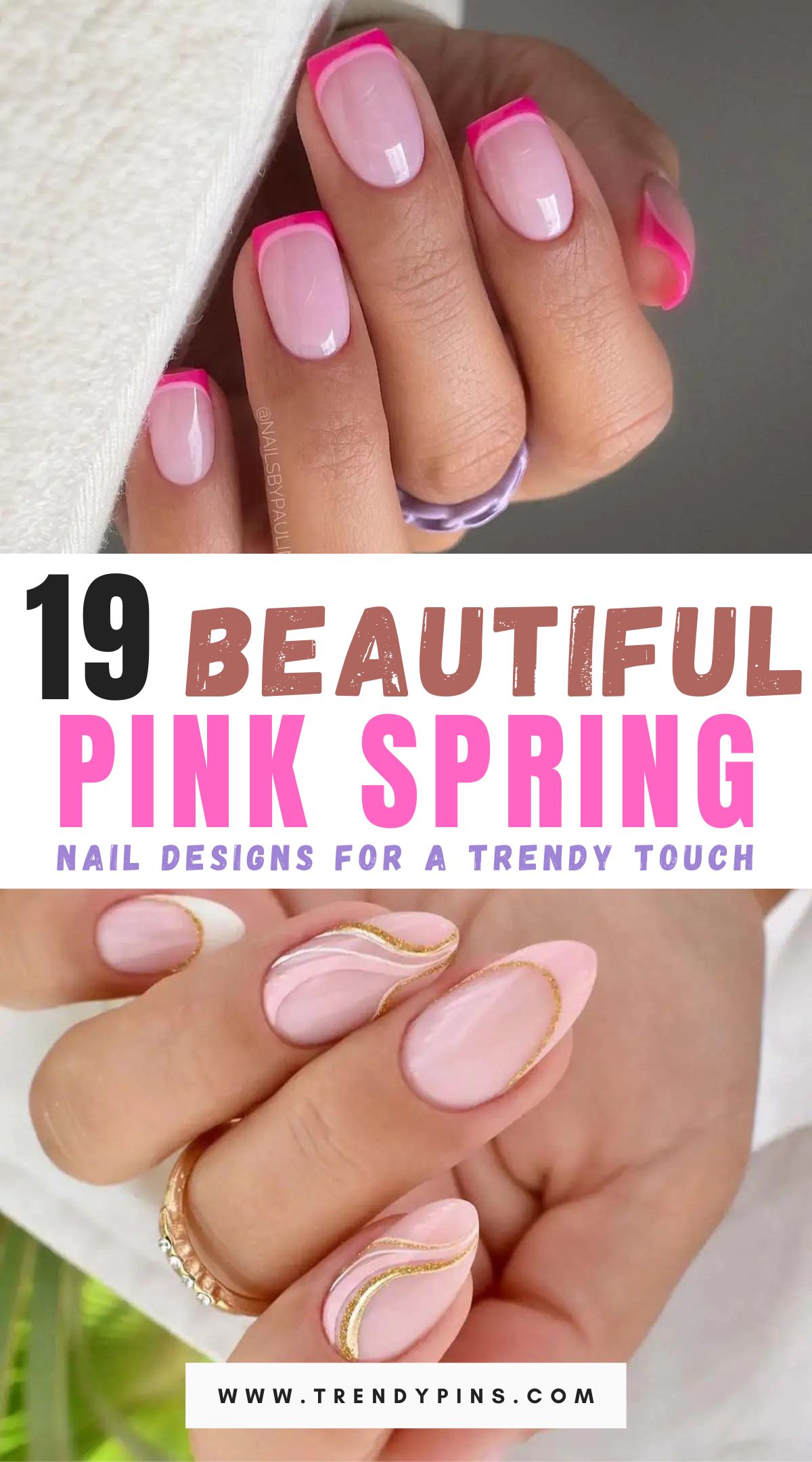 Best Pink Spring Nail Art Designs