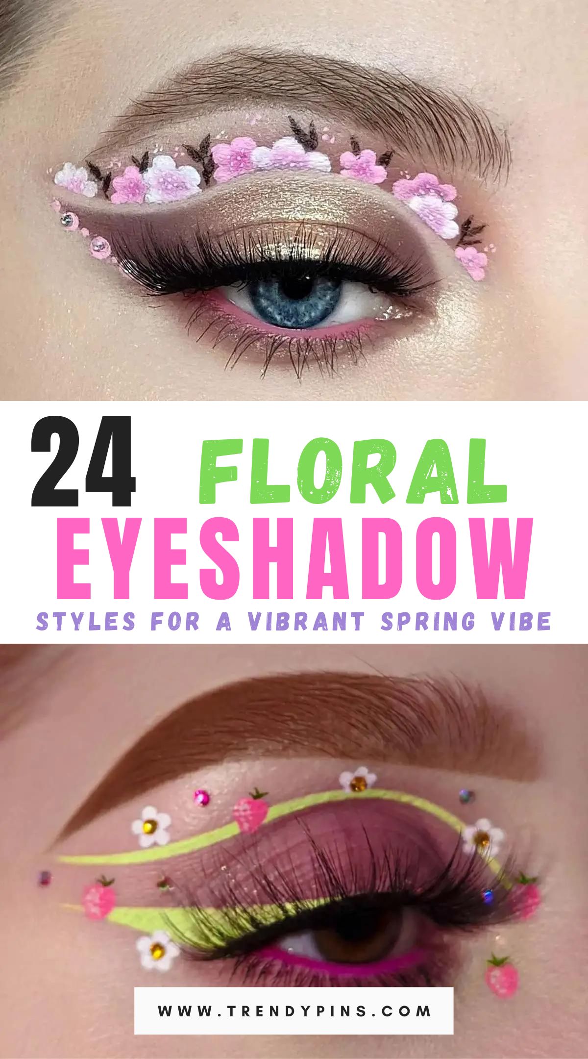 Floral Inspired Eyeshadow Looks For Spring