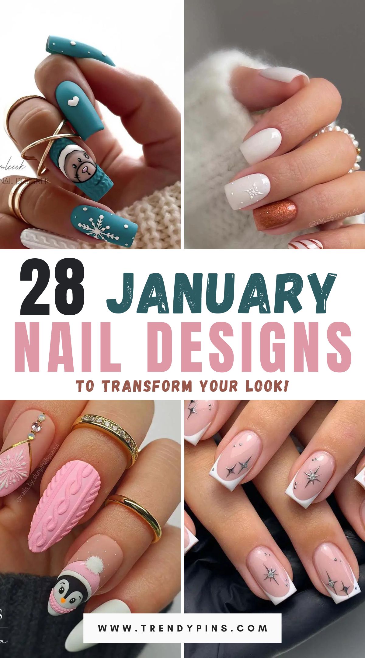 Explore our handpicked selection of the best 28 January nail designs to inspire your next manicure. Elevate your style and stay on-trend this month with these stunning nail art ideas.
