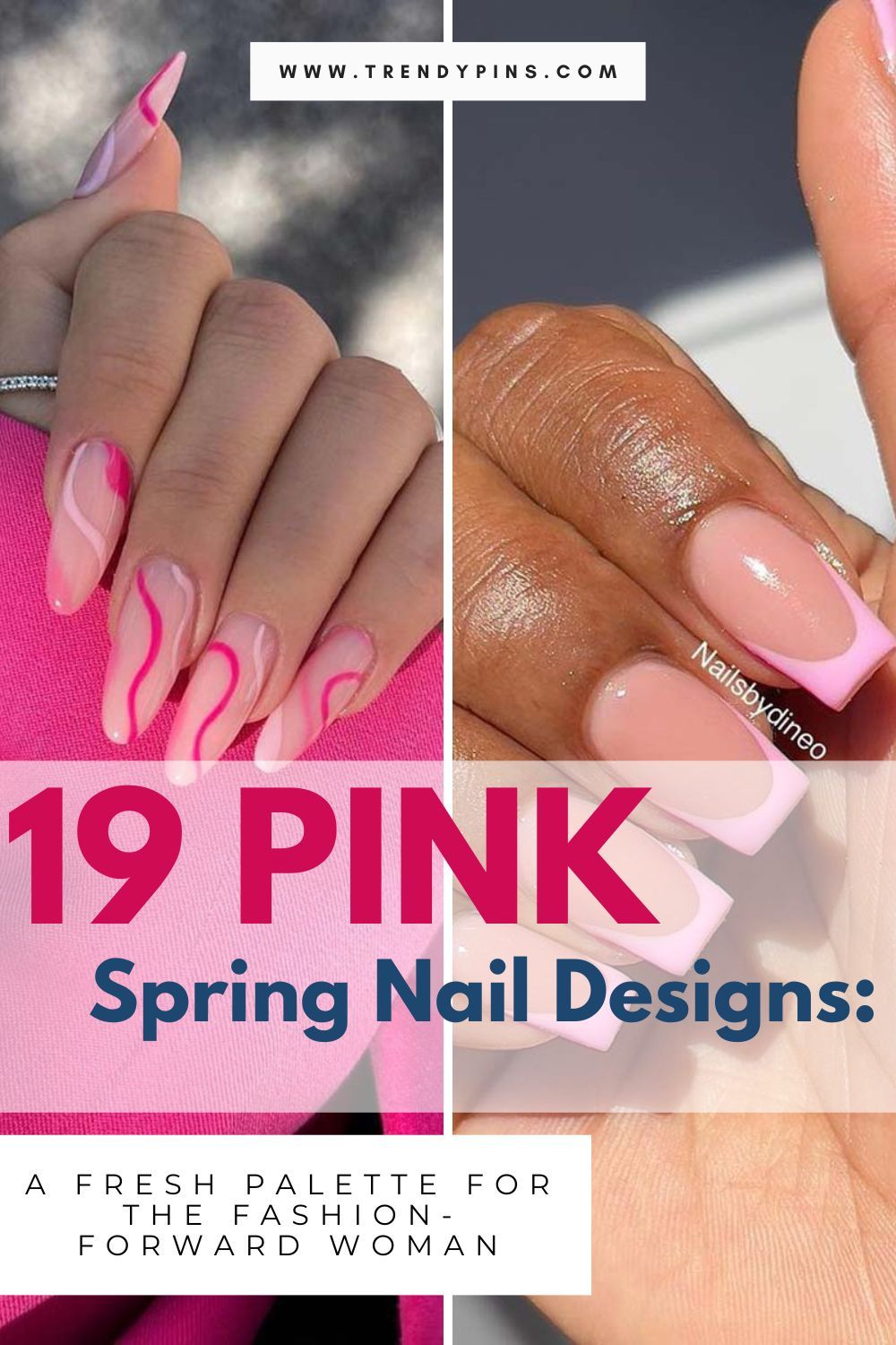 Pink Spring Nail Designs 5