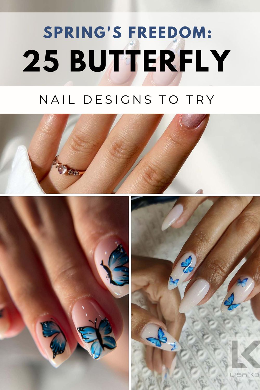 Butterfly Spring Nail Designs 4