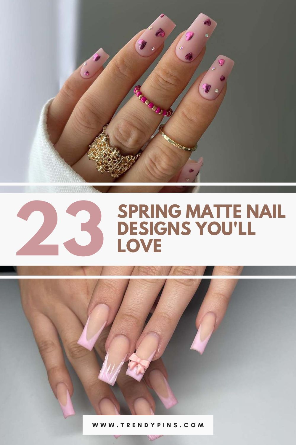 Spring Matte Nail Designs 1