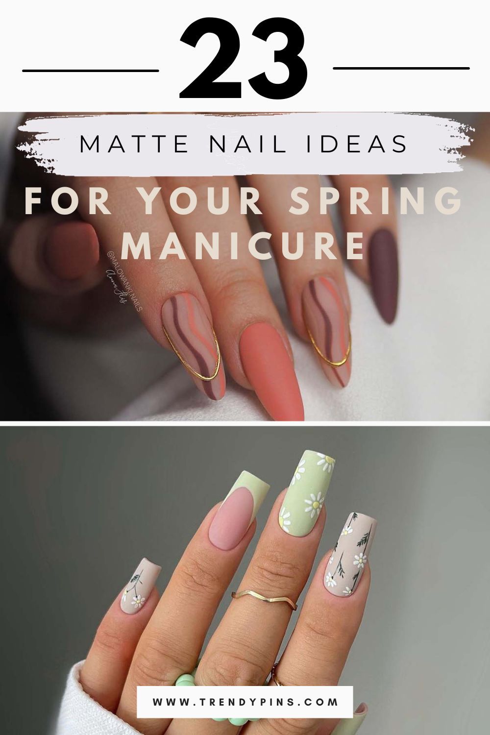 Spring Matte Nail Designs 3