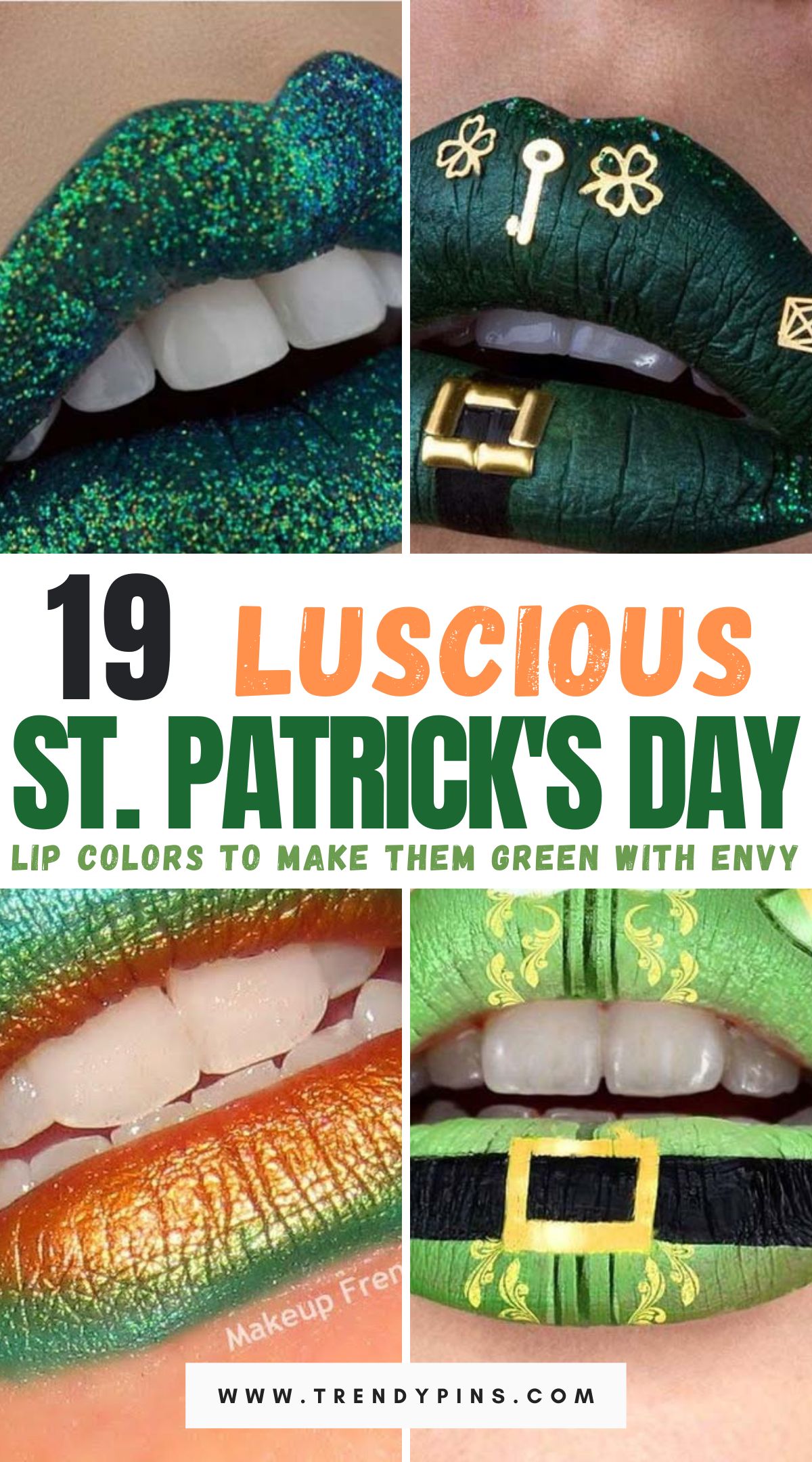 Make them green with envy with these 19 luscious St. Patrick's Day lip colors. From rich emeralds to sparkling greens, explore a palette of captivating shades that will add a touch of Irish charm to your look, leaving everyone mesmerized.