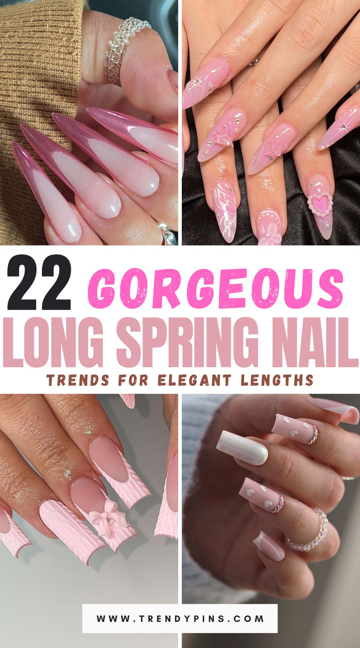Explore the top 22 spring long nail trends to elevate your style with elegant, eye-catching designs perfect for the season.
