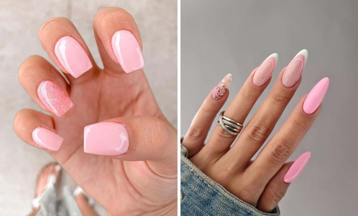 Spring Nail Ideas With Sparkle