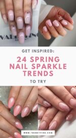 Spring Nails With Sparkle 4