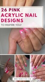 Pink Acrylic Nail Designs 3