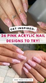 Pink Acrylic Nail Designs 4