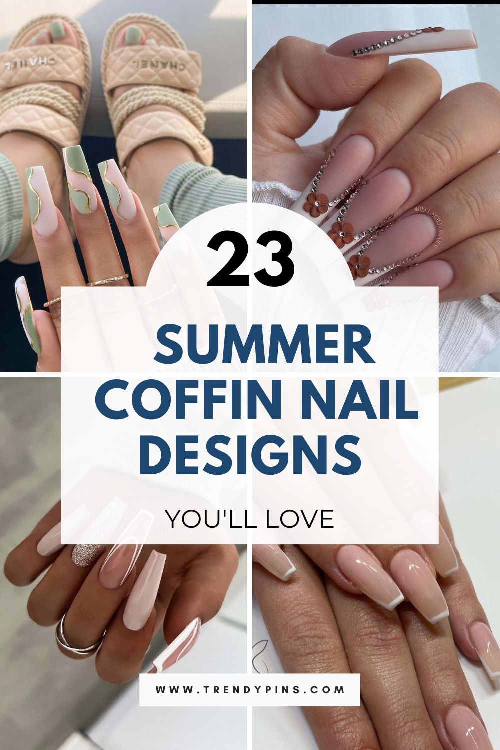 23 Gorgeous Coffin Nail Designs to Rock Your Summer with Vibrant Colors