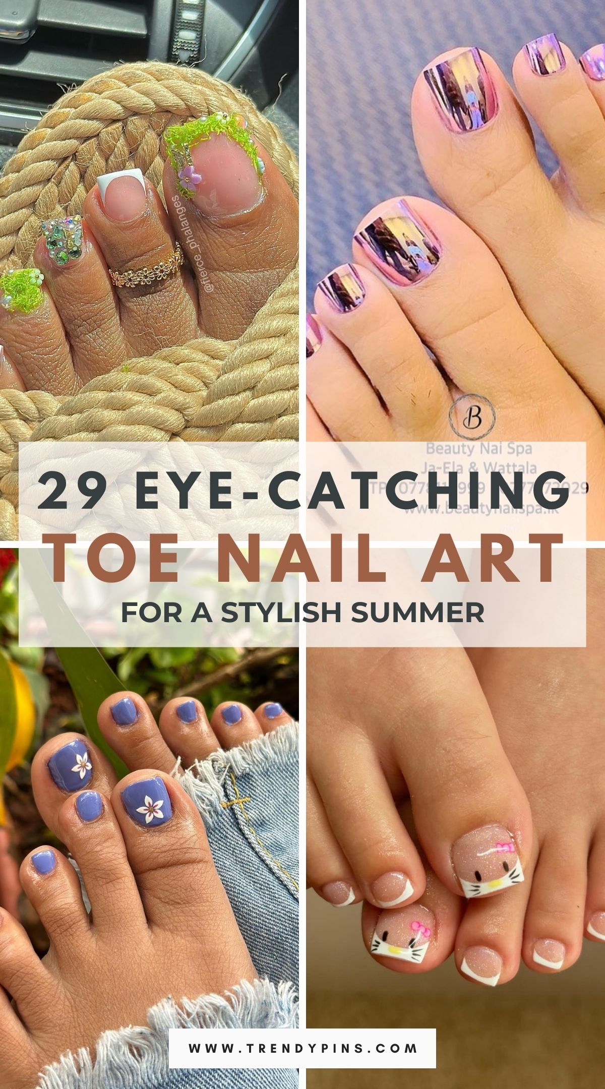 29 Stunning Toe Nail Design Ideas to Brighten Up Your Summer Style