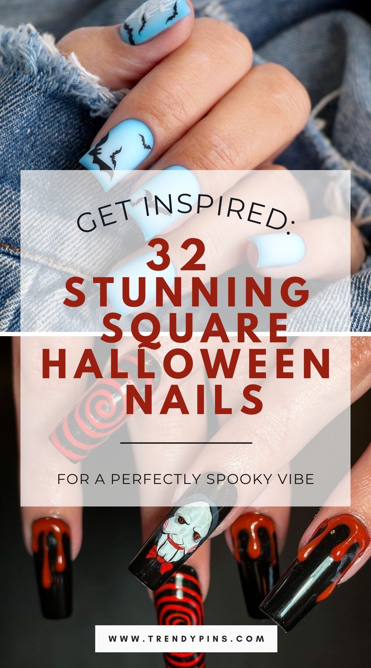 Easy Square Halloween Nails: Diy Designs For Beginners - dz2f8e5