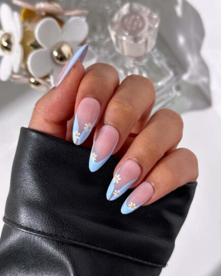 26 Beautiful Spring French Tip Nails with Florals and Pastels for a ...