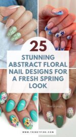 25 Fresh Spring Nails With Abstract Florals For A Unique Look 3