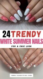 24 Stunning White Summer Nail Trends To Try Now 2