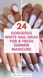 24 Stunning White Summer Nail Trends To Try Now 3