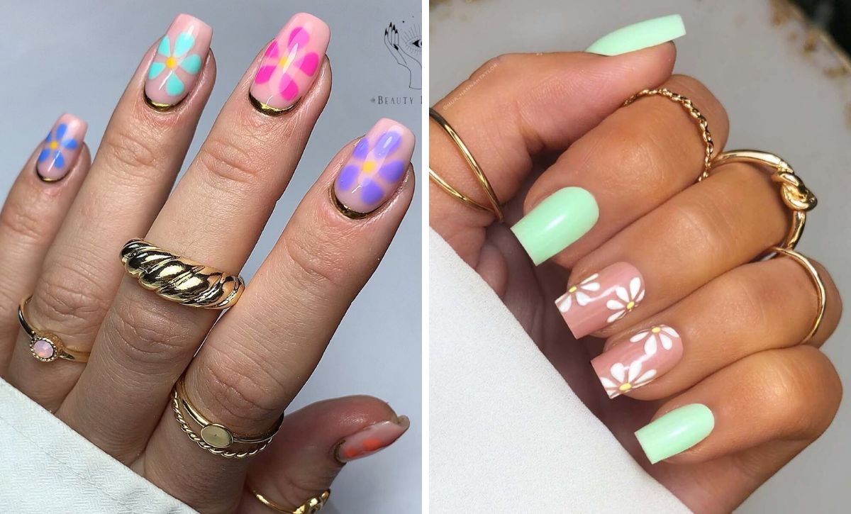 25 Elegant Mother’s Day Nails In Soft Pastels With Floral Accents