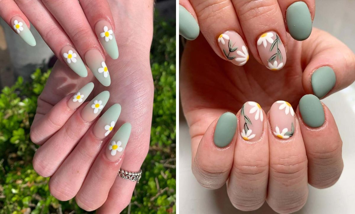 25 Soft Matte Spring Nails In Sage Green And Nude For A Minimalist Look