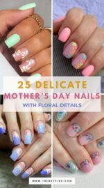 25 Elegant Mother S Day Nails In Soft Pastels With Floral Accents 4
