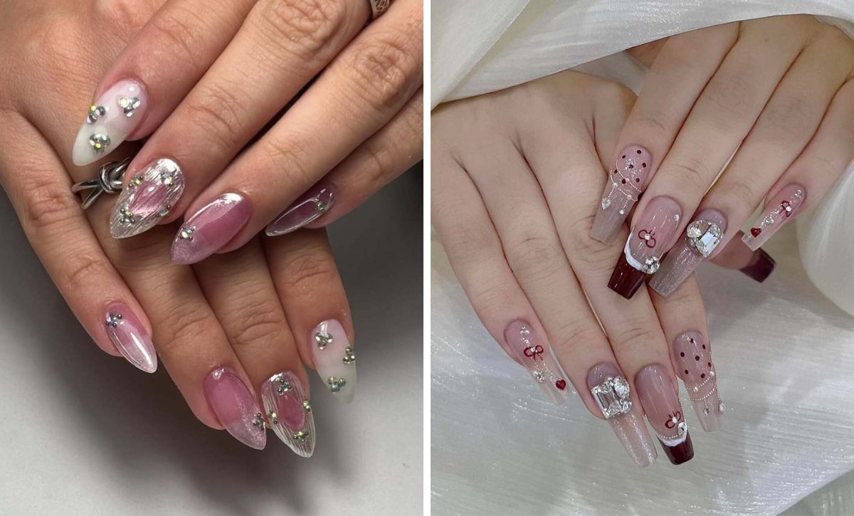 26 Fun Festival Ready Nail Designs With Rhinestones And Bold Patterns