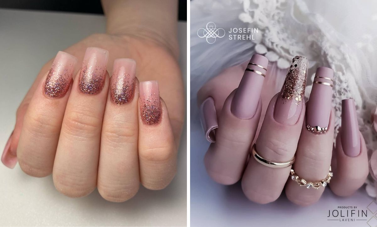 26 Gorgeous Rose Gold Nails For A Classy Spring Manicure