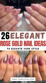26 Gorgeous Rose Gold Nails For A Classy Spring Manicure 2