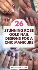 26 Gorgeous Rose Gold Nails For A Classy Spring Manicure 3