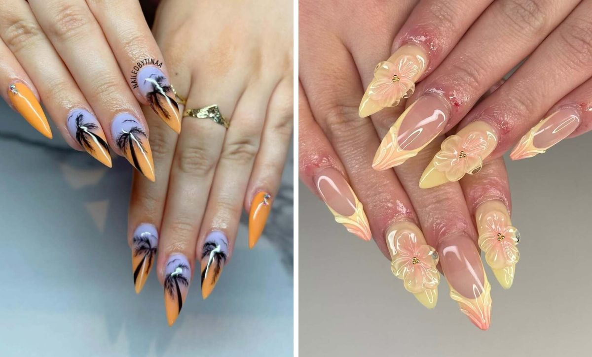 28 Stunning Stiletto Nails With Tropical Colors For Your Summer Getaway