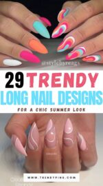 29 Stunning Long Summer Nail Ideas To Elevate Your Style 2