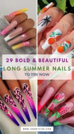 29 Stunning Long Summer Nail Ideas To Elevate Your Style 4