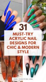 31 Stunning Acrylic Nail Designs Embrace Elegance And Edginess With The Trendy Pins Guide 3
