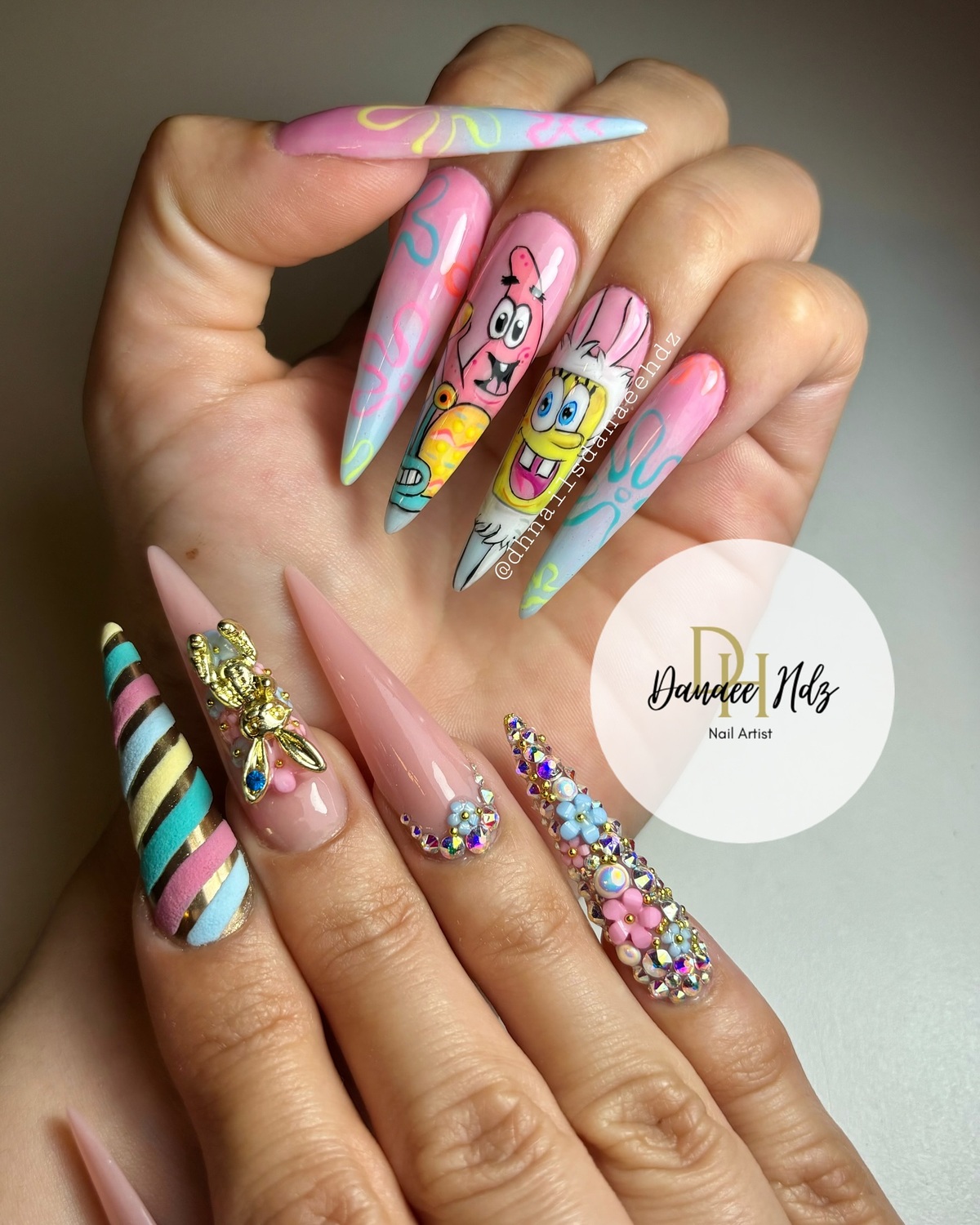 25. Easter Bunny Meets Cartoon Glam