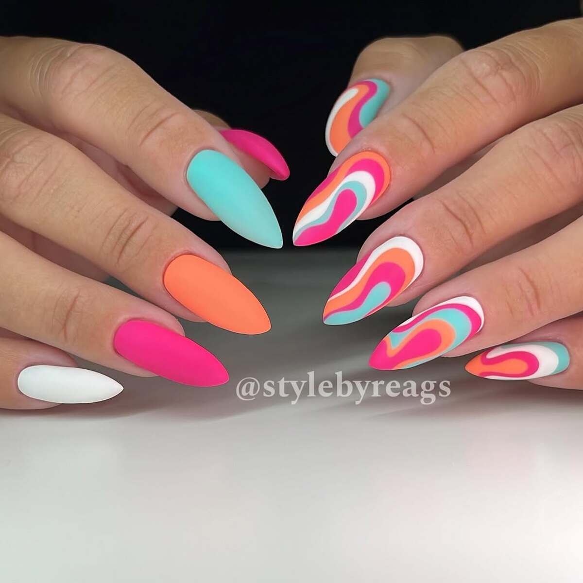 1. Vibrant Retro Waves for a Bold Summer Look