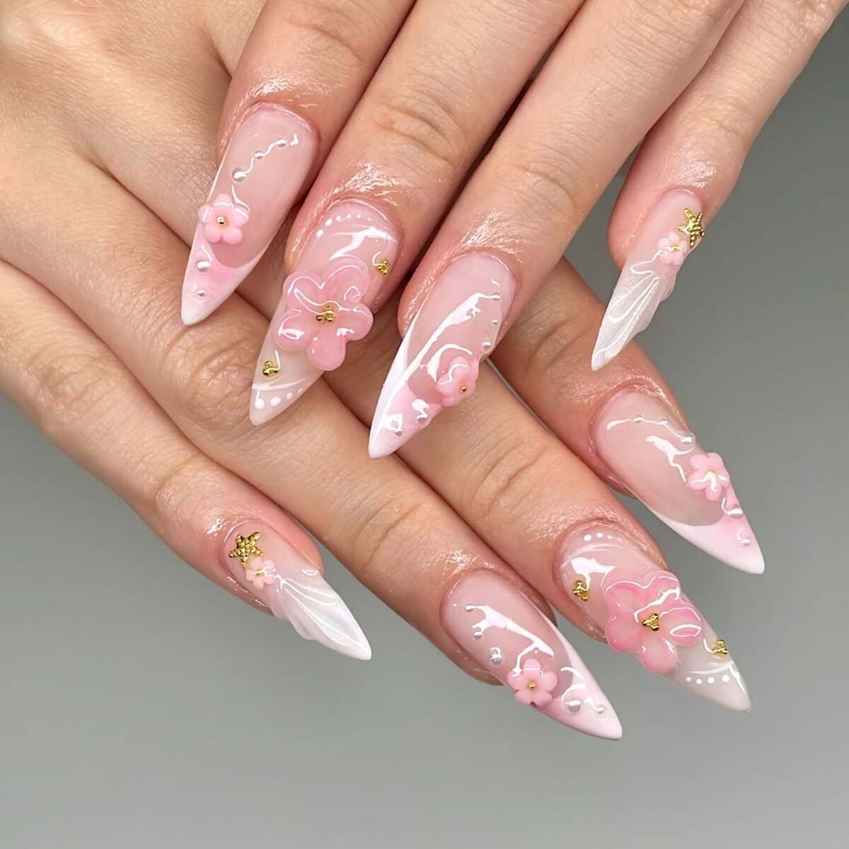 2. Soft Pink Floral Elegance